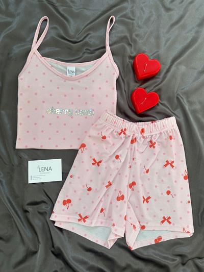 Cherry Bomb Şortlu Pijama Takımı 
