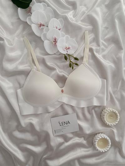 Clara Ekru Lazer Kesim Sütyen