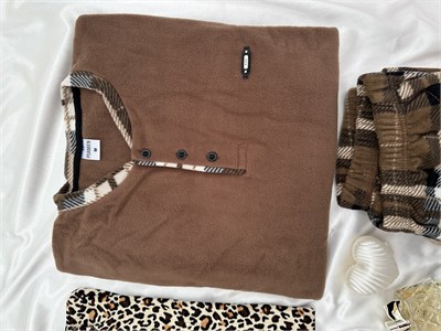 Coffe Love Günlük Rahat Sevgili Çift Uzun Kollu Pijama Takımı (2li Set)