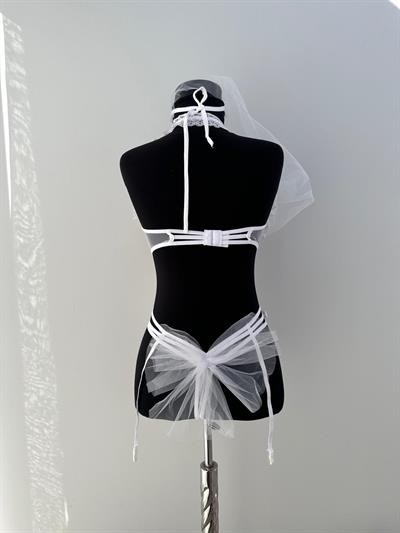 Ekru Gelin Jartiyer Takımı