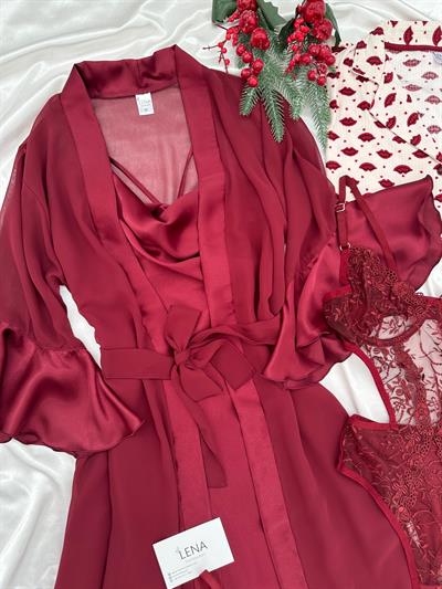 Eşsiz Bordo 7li Çeyiz Seti