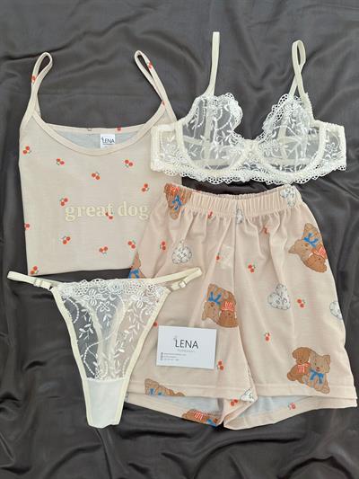 Great Bear 4lü Şortlu Pijama Takımı