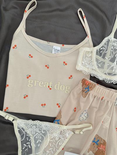 Great Bear 4lü Şortlu Pijama Takımı