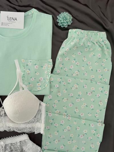 Groset Dörtlü Kısa kollu Pamuklu Pijama Takımı