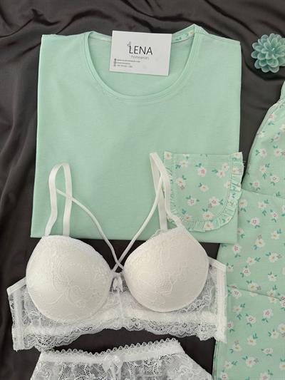 Groset Dörtlü Kısa kollu Pamuklu Pijama Takımı