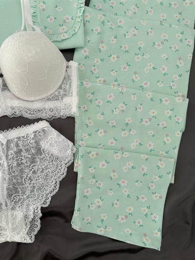 Groset Dörtlü Kısa kollu Pamuklu Pijama Takımı