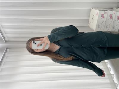 Kadın Zümrüt Sendy Uzun Kollu Pijama Takımı