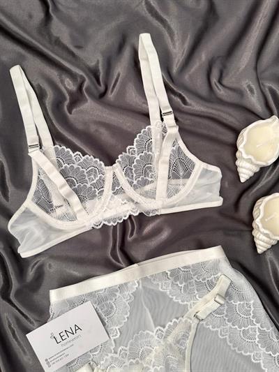 Katty Ekru 3lü Bralet Takım