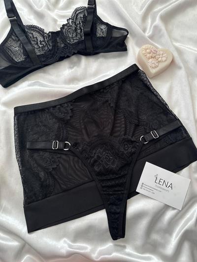 Katty Siyah 3lü Bralet Takım 