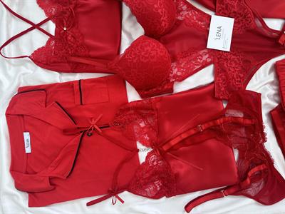 Kırmızı Dropy 7li Çeyiz Seti