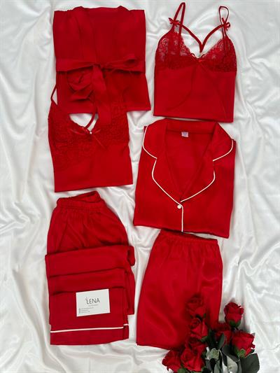 Kırmızı Harly Çeyiz Seti 