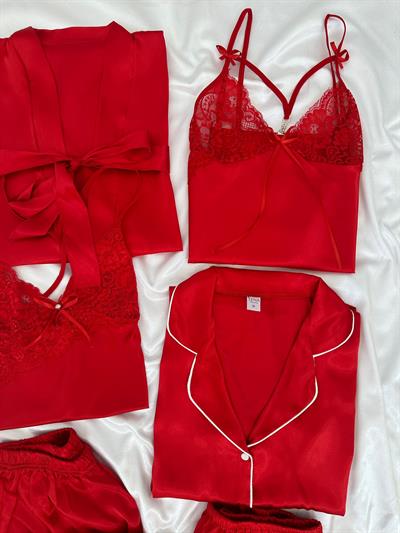 Kırmızı Harly Çeyiz Seti 