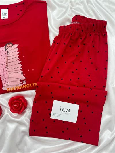 Kırmızı Magic Kırmızı Pijama Takımı