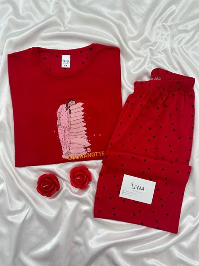 Kırmızı Magic Kırmızı Pijama Takımı