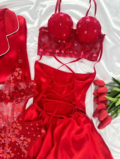 Kırmızı Nishan 6lı Set