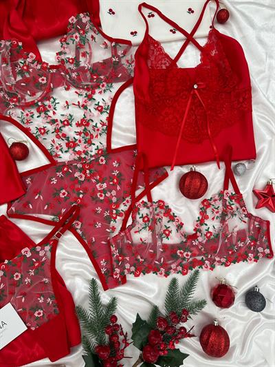 Kırmızı Royal 9 Parça Çeyiz Seti