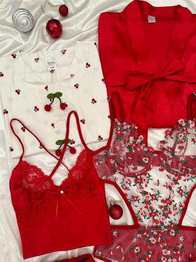 Kırmızı Royal 9 Parça Çeyiz Seti