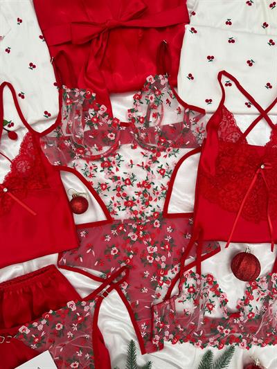 Kırmızı Royal 9 Parça Çeyiz Seti