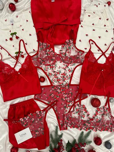 Kırmızı Royal 9 Parça Çeyiz Seti