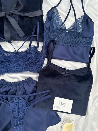 Lacivert Elegant 8li Çeyiz Seti 