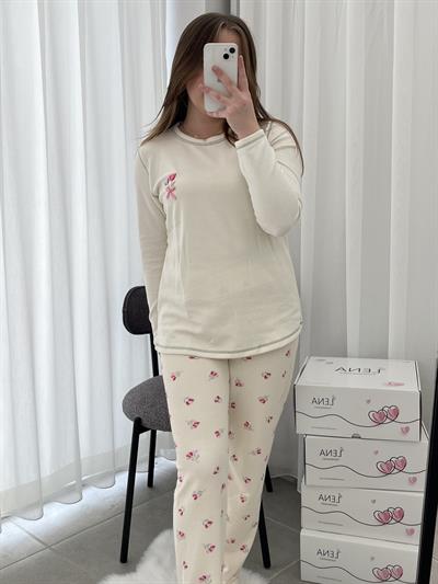 Lale Devri Waflle Pijama Takım 