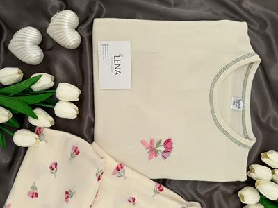 Lale Devri Waflle Pijama Takım 
