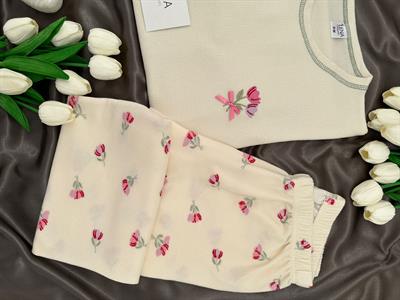 Lale Devri Waflle Pijama Takım 
