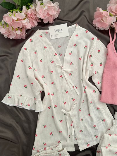 Laris Pembe Lale 6lı Set