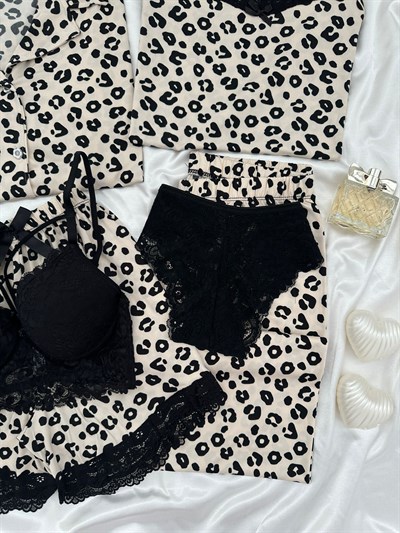 Leopar Milan 6lı Pijama & Çamaşır Seti