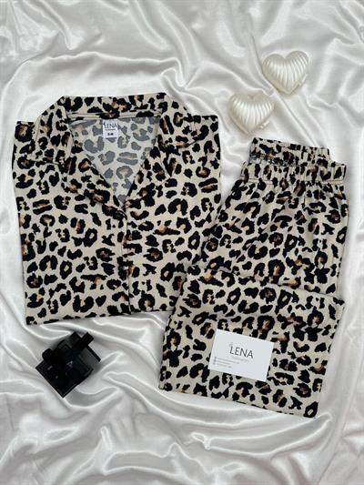 Leos Leopar Mevsimlik Pijama Takımı