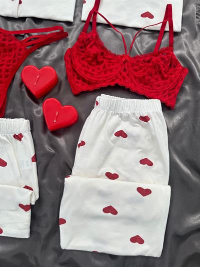 Love You 6lı Pijama Seti 