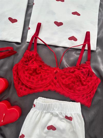 Love You 6lı Pijama Seti 