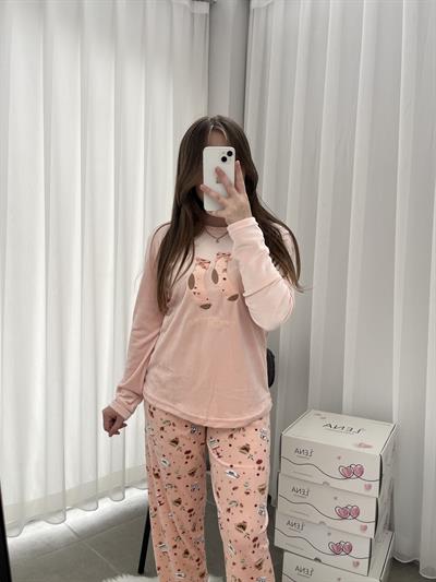 Magic Time Kadın Kadife Pijama Takımı