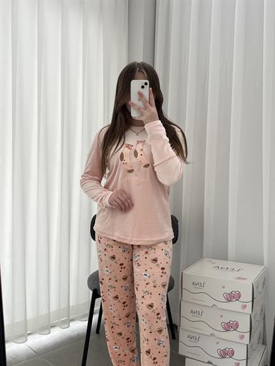 Magic Time Kadın Kadife Pijama Takımı