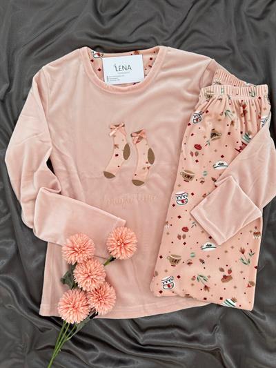 Magic Time Kadın Kadife Pijama Takımı