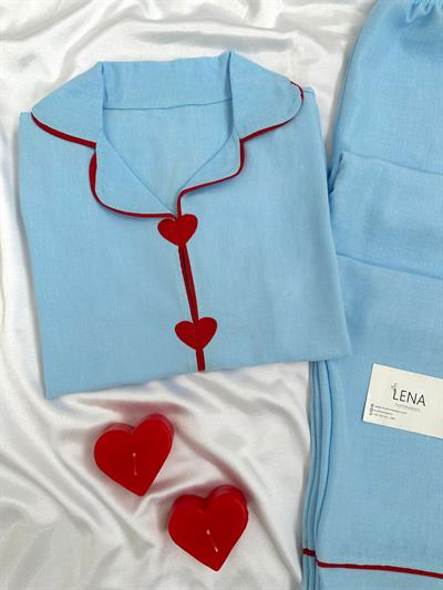 Mavi Kalbim Sende Pijama Seti
