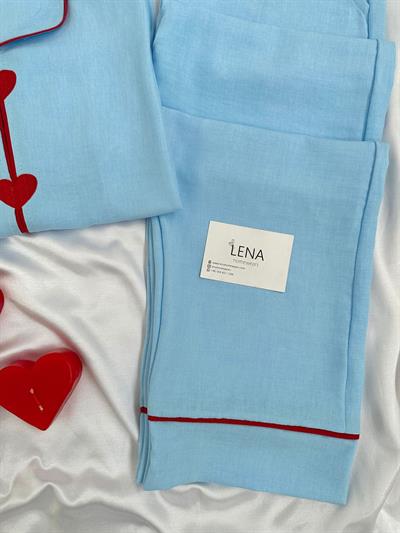 Mavi Kalbim Sende Pijama Seti