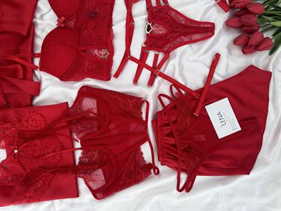 Mina Red 7li Çeyiz Seti 