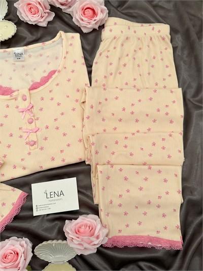 Mini Papatya Uzun Kollu Berlin Pijama Takımı