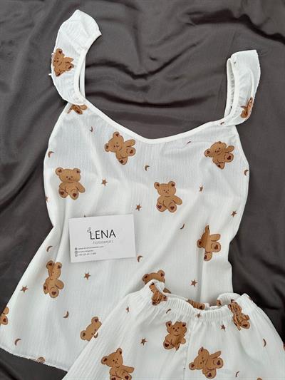 Mini Tedy 4lü Şortlu Pijama Takımı