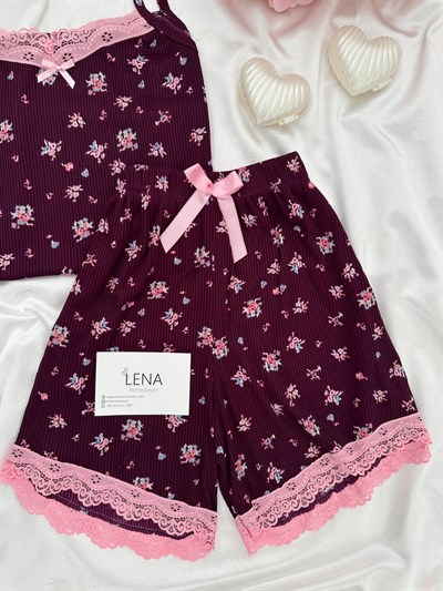 Mürdüm Cares Şortlu Pijama Takımı