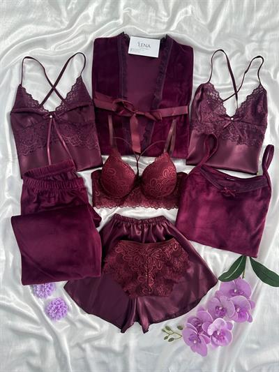 Mürdüm elegant 8li set