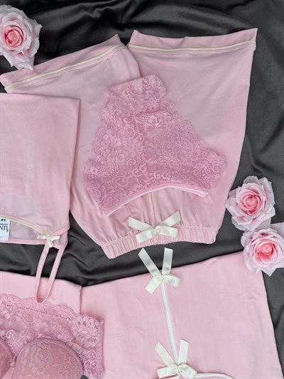 Pembe Fiyonk 6lı Milan Pijama Takımı