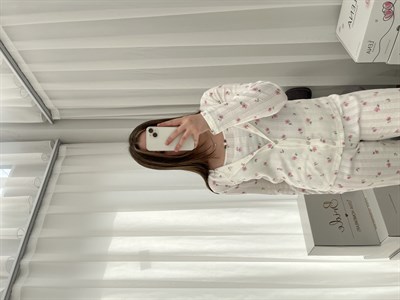 Pembe Gül 4lü Pamuk Pijama Takım