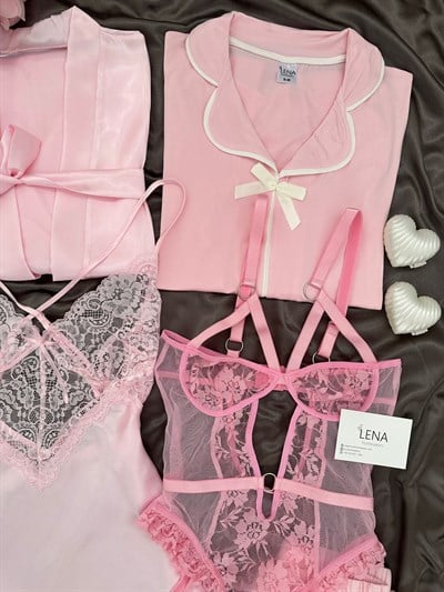 Pembe Pandora 5li Çeyiz Seti