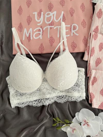Pudra Matter Dörtlü Pijama & İç Giyim Seti