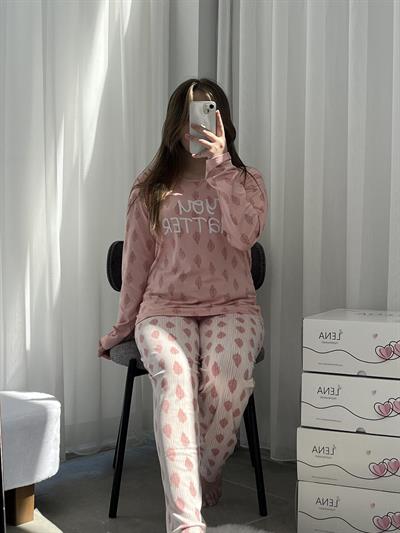 Pudra Matter Dörtlü Pijama & İç Giyim Seti