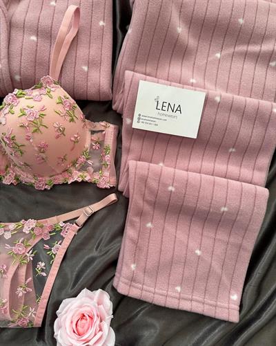 Puffy Kalp Termal Dörtlü Pijama Seti 