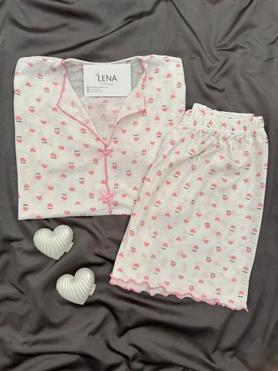 Pureks Kısa Kollu Şortlu Pijama Takımı 