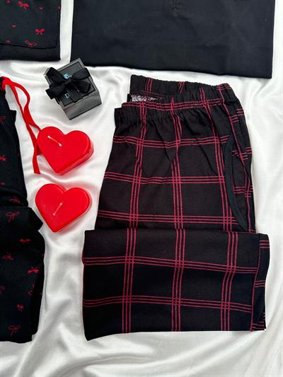 Quart Dört Parça Çift Pijama Seti